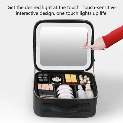 Smart LED Cosmetic Case with Mirror - Eloy Royal