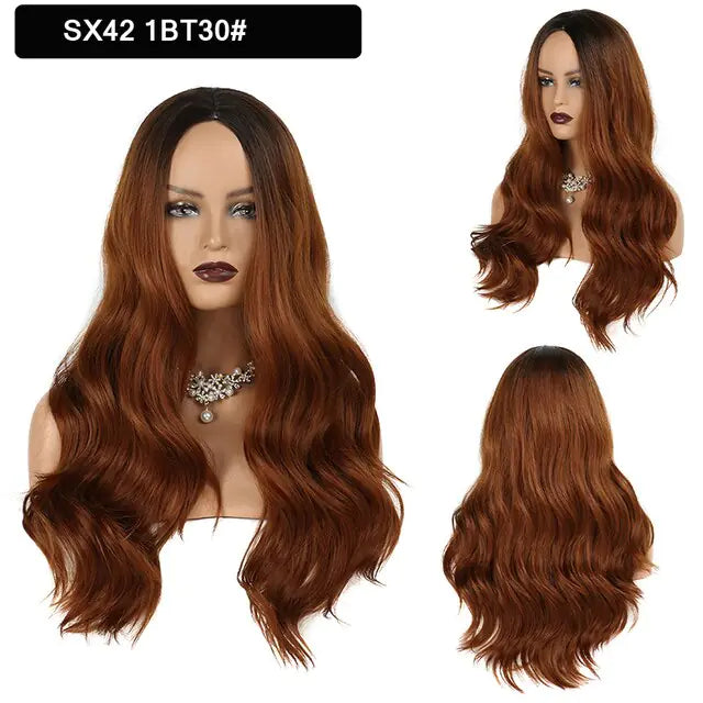 Wavy Middle Part Wigs - Eloy Royal