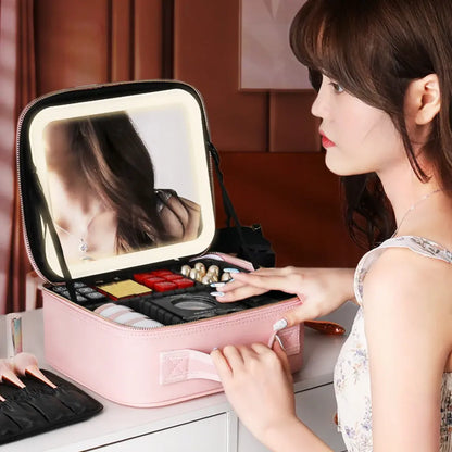 Smart LED Cosmetic Case with Mirror - Eloy Royal