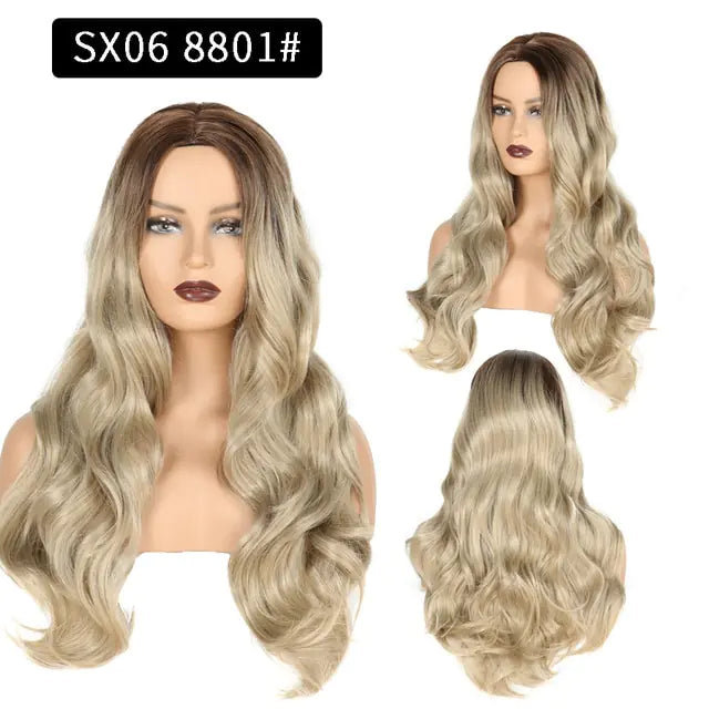 Wavy Middle Part Wigs - Eloy Royal