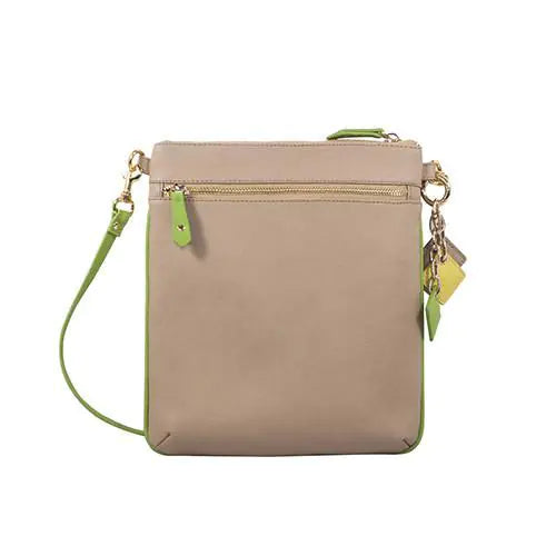 Lily Leather Cross Body- Tan/Canary Yellow - Eloy Royal