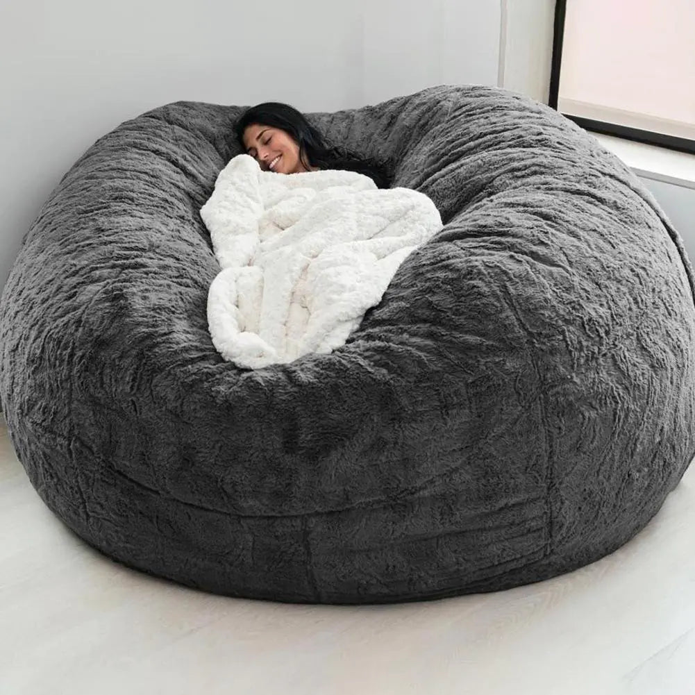 Giant Fluffy Fur Bean Bag - Eloy Royal