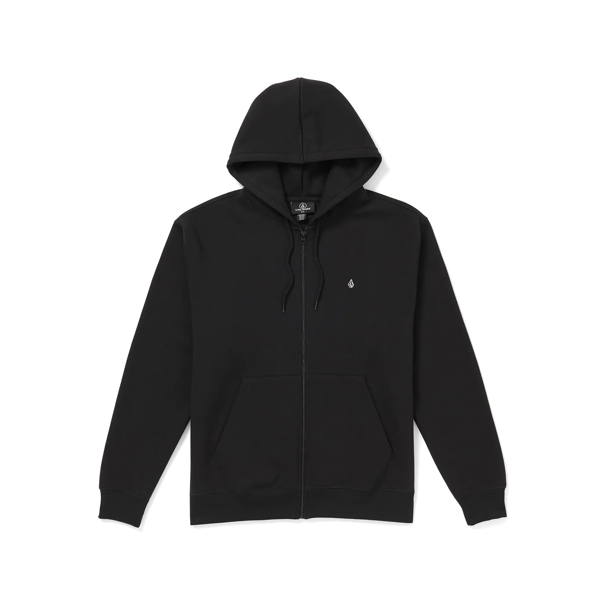Volcom Mens Single Stone Zip Hoodie Black