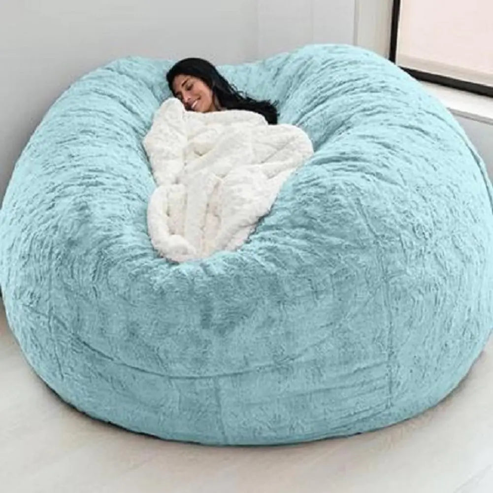 Giant Fluffy Fur Bean Bag - Eloy Royal