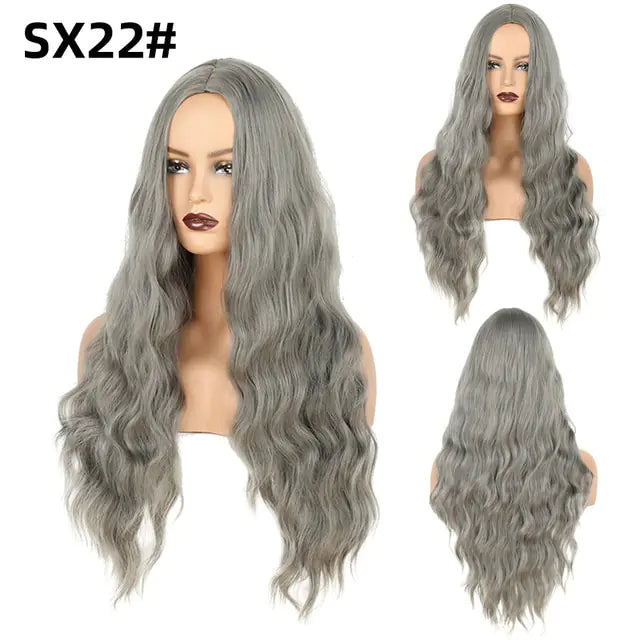 Wavy Middle Part Wigs - Eloy Royal