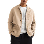 WZIKAI Mens Casual Sport Coat Jacket Regular Fit Lightweight Suit Jacket for Men Khaki L