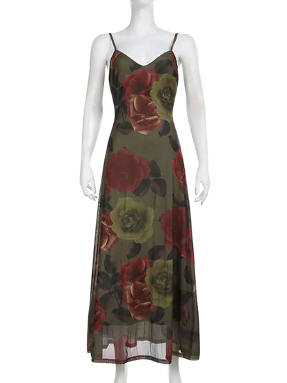 Floral Vintage Midi Dress - Eloy Royal