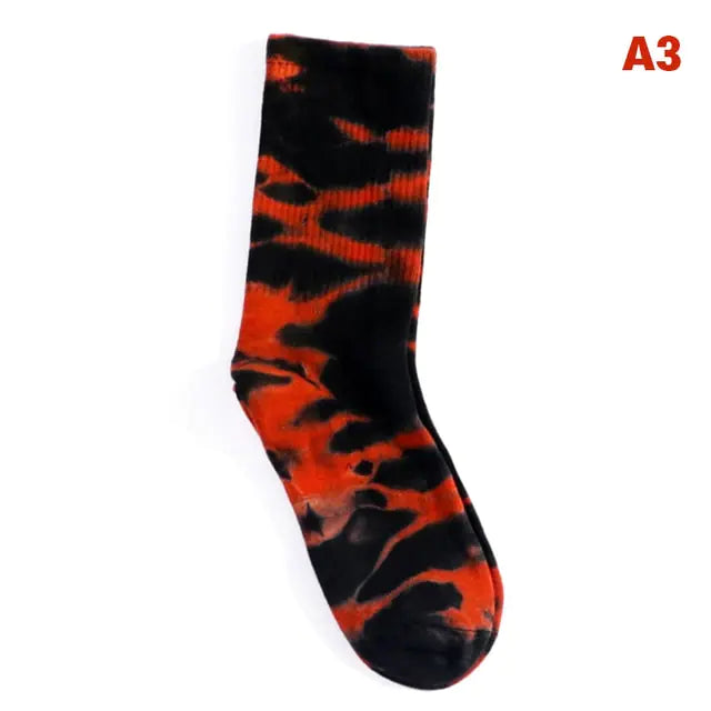 Women Tie-dye Middle Tube Socks - Eloy Royal