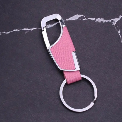 Metal Lobster Clasp Leather Keychain - Eloy Royal