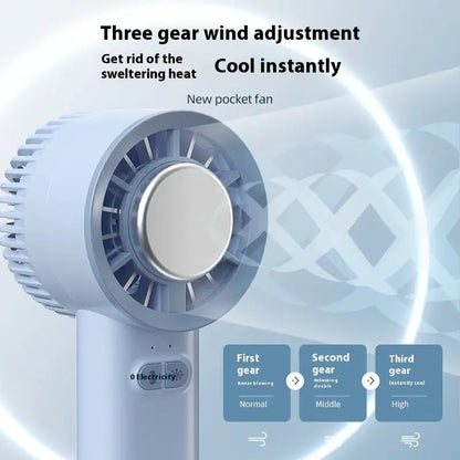 2024 Summer Gadget Handheld Turbo Jet Fan Mini Portable Ice Cold Fan Generation Brushless Motor Wind High Speed Duct Fans Violent Blower - Eloy Royal