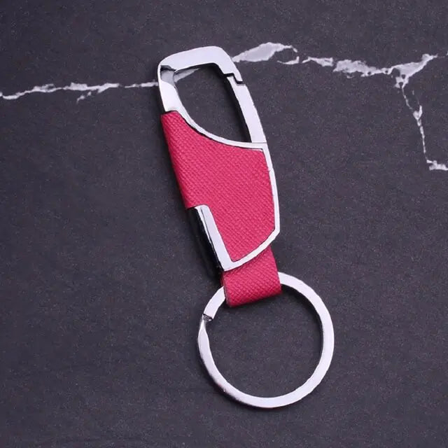 Metal Lobster Clasp Leather Keychain - Eloy Royal