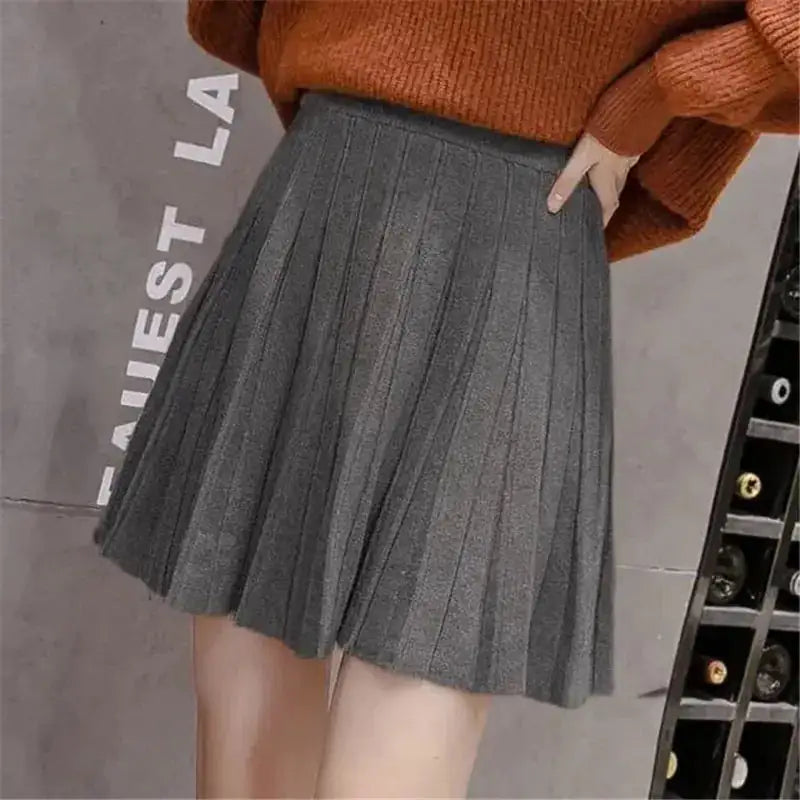 High Waist Knitted Mini Skirt for Women - Eloy Royal