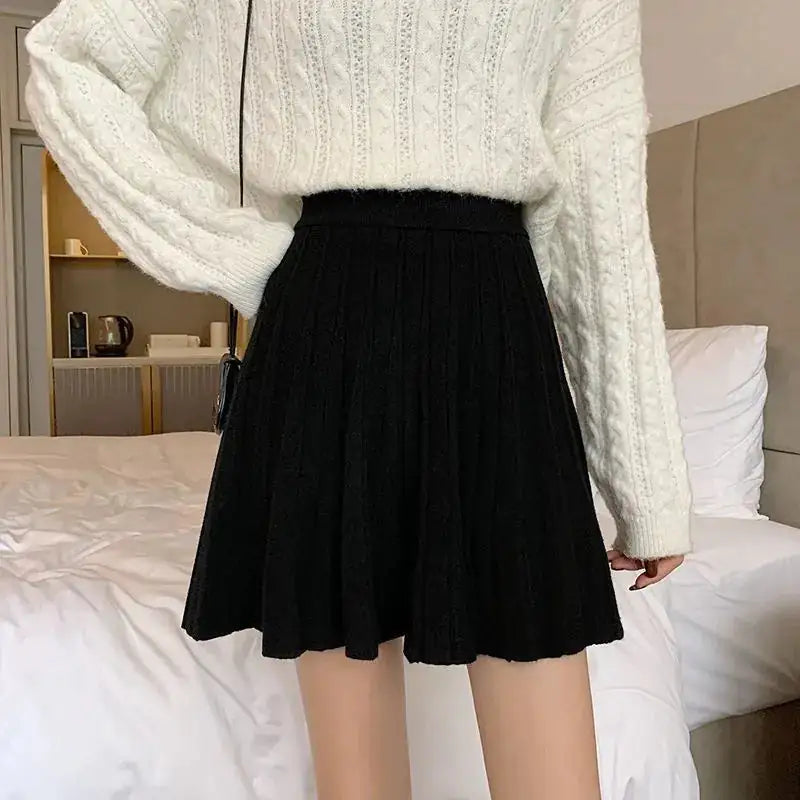 High Waist Knitted Mini Skirt for Women - Eloy Royal