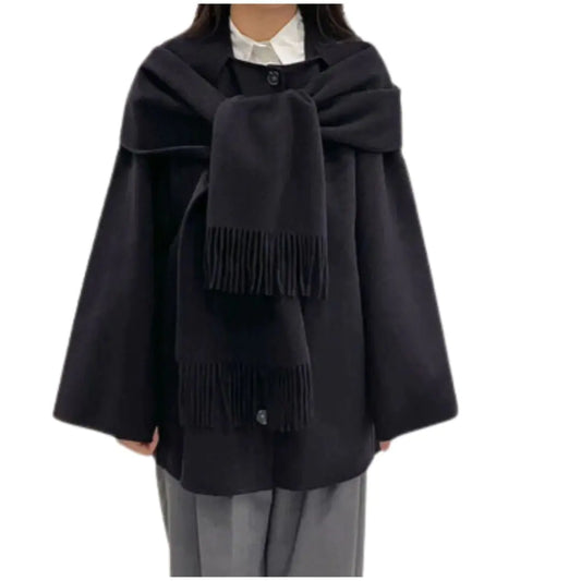 Oversized Scarf Coat - Eloy Royal