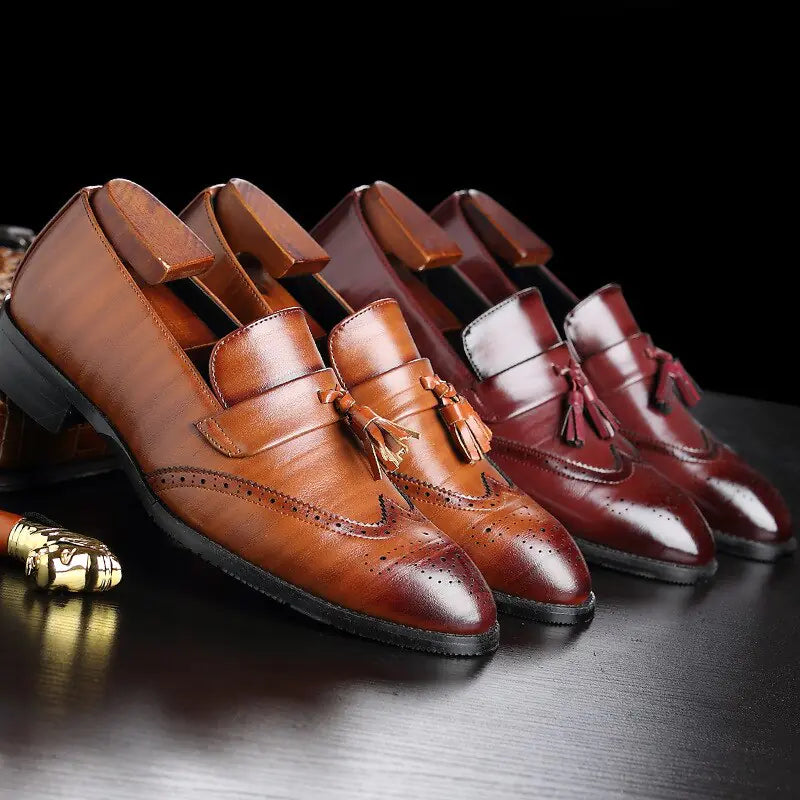 Classic Leather Tassel Loafers - Eloy Royal