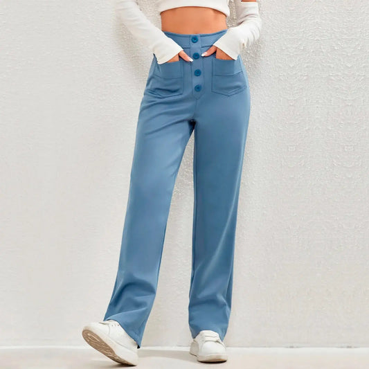 High- Waisted Casual Pants - Eloy Royal