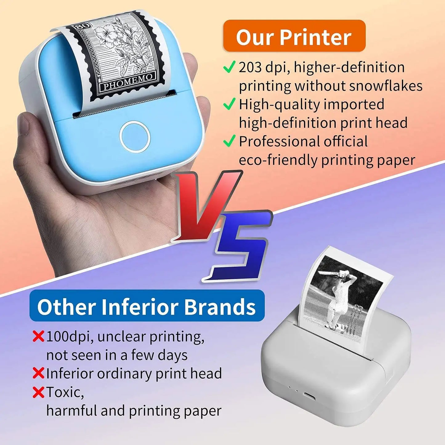 Portable Mini Thermal Label Printer - Eloy Royal