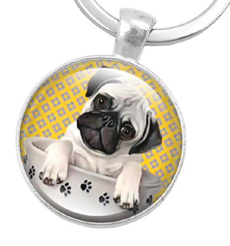 Pug Time Gem Keychain - Eloy Royal