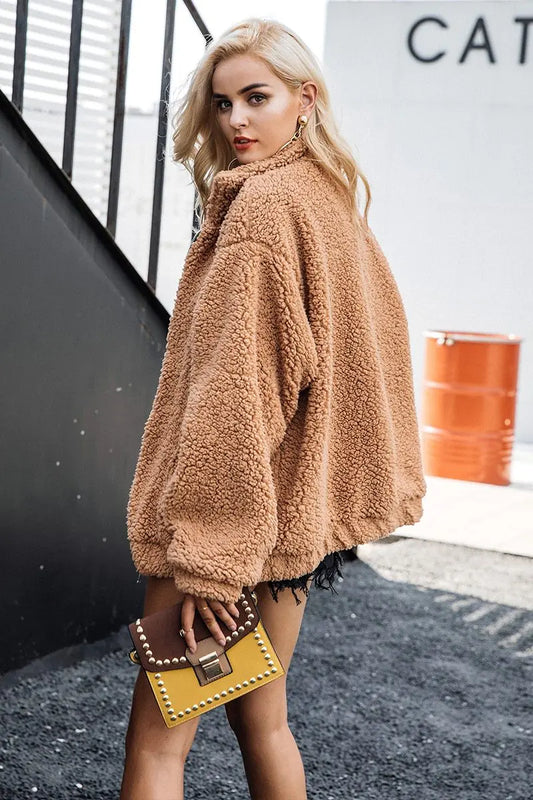 Oversized Faux Fur Jacket - Eloy Royal