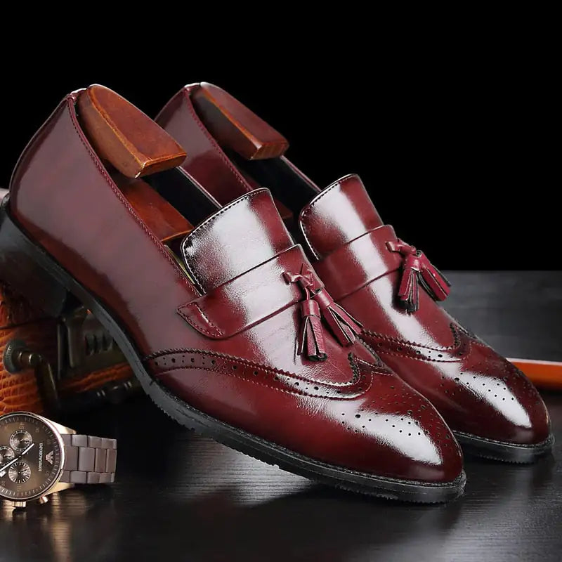 Classic Leather Tassel Loafers - Eloy Royal