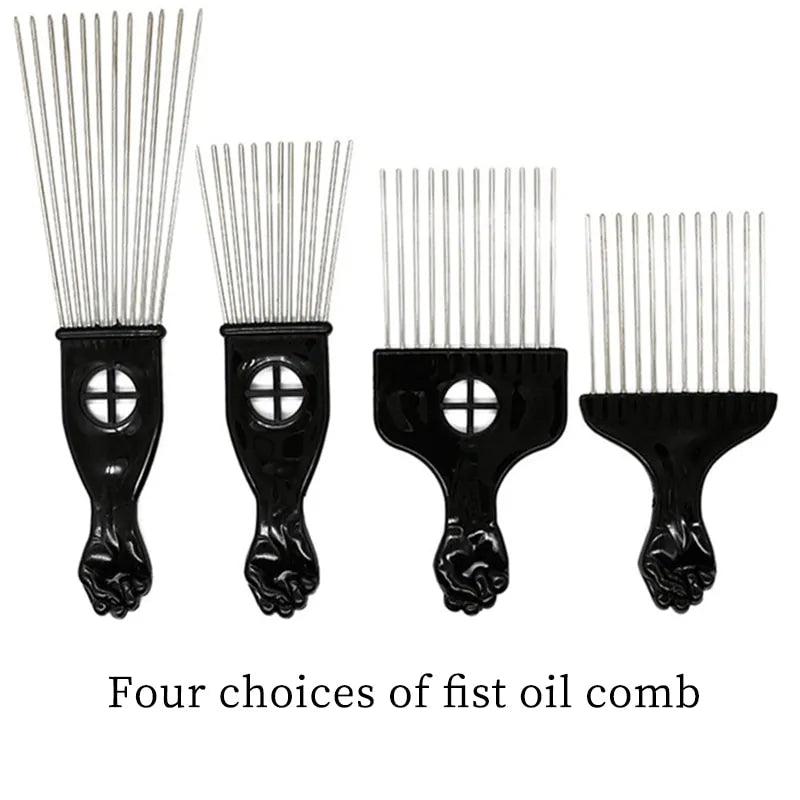 Anti-Static Metal Afro Pick Comb - Eloy Royal