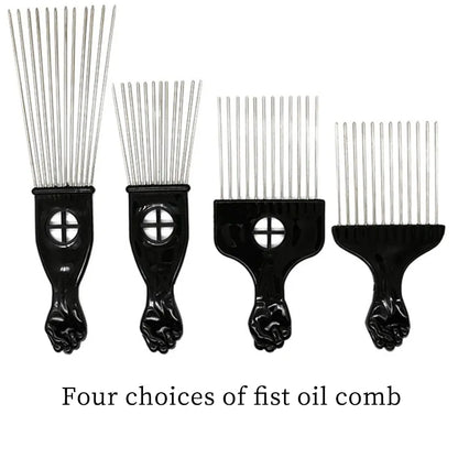 Anti-Static Metal Afro Pick Comb - Eloy Royal