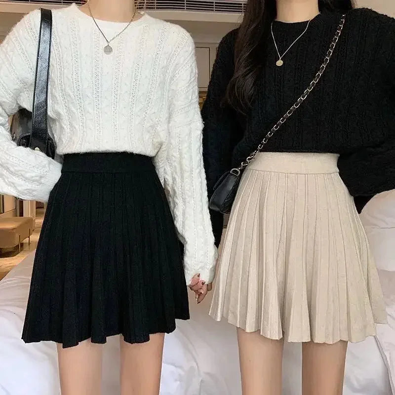 High Waist Knitted Mini Skirt for Women - Eloy Royal