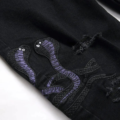 Black Python Jeans - Eloy Royal