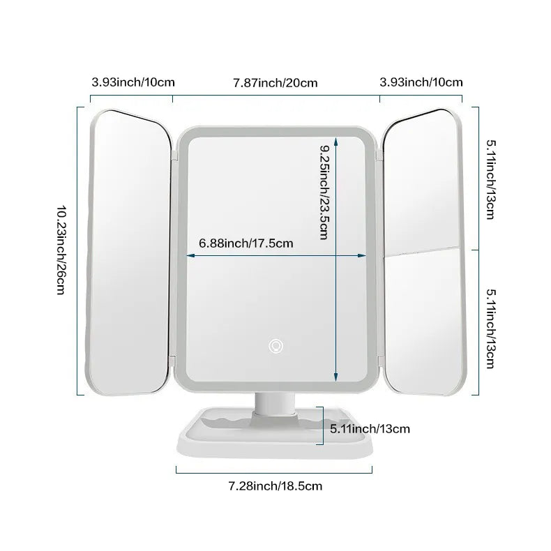 Smart Tri LED Makeup Mirror - Eloy Royal